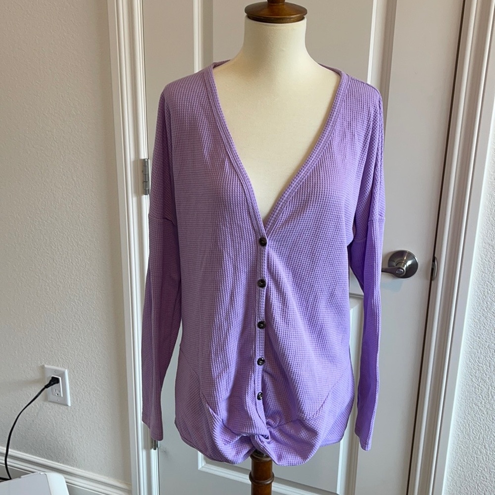 OnlyShe Woman’s waffle knit tunic top